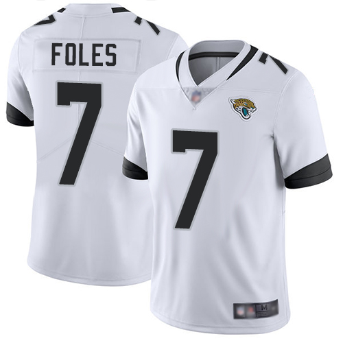 Nike Jacksonville Jaguars #7 Nick Foles White Men Stitched NFL Vapor Untouchable Limited Jersey